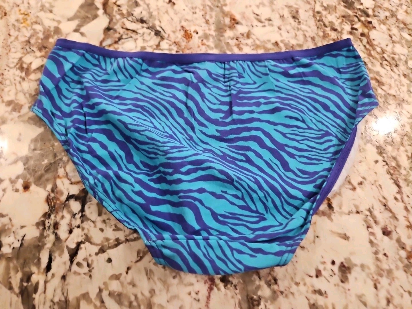 Flirtitude Hipster Zebra Print Cotton Medium Hipster Bikini Panties Underwear
