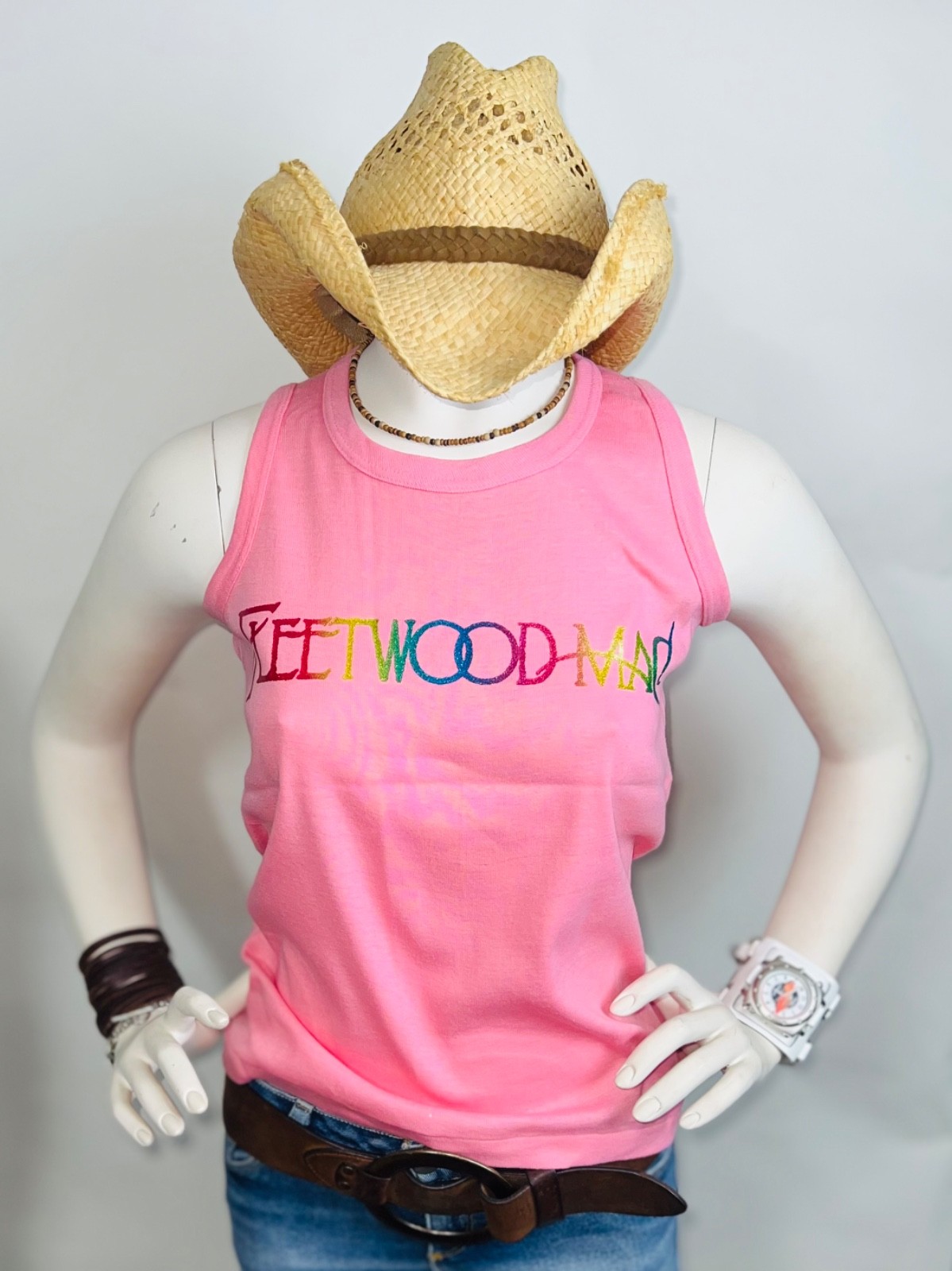 VTG 70s 80s FLEETWOOD MAC Stevie Nicks classic rock band UNUSED T-Shirt WOMENS L