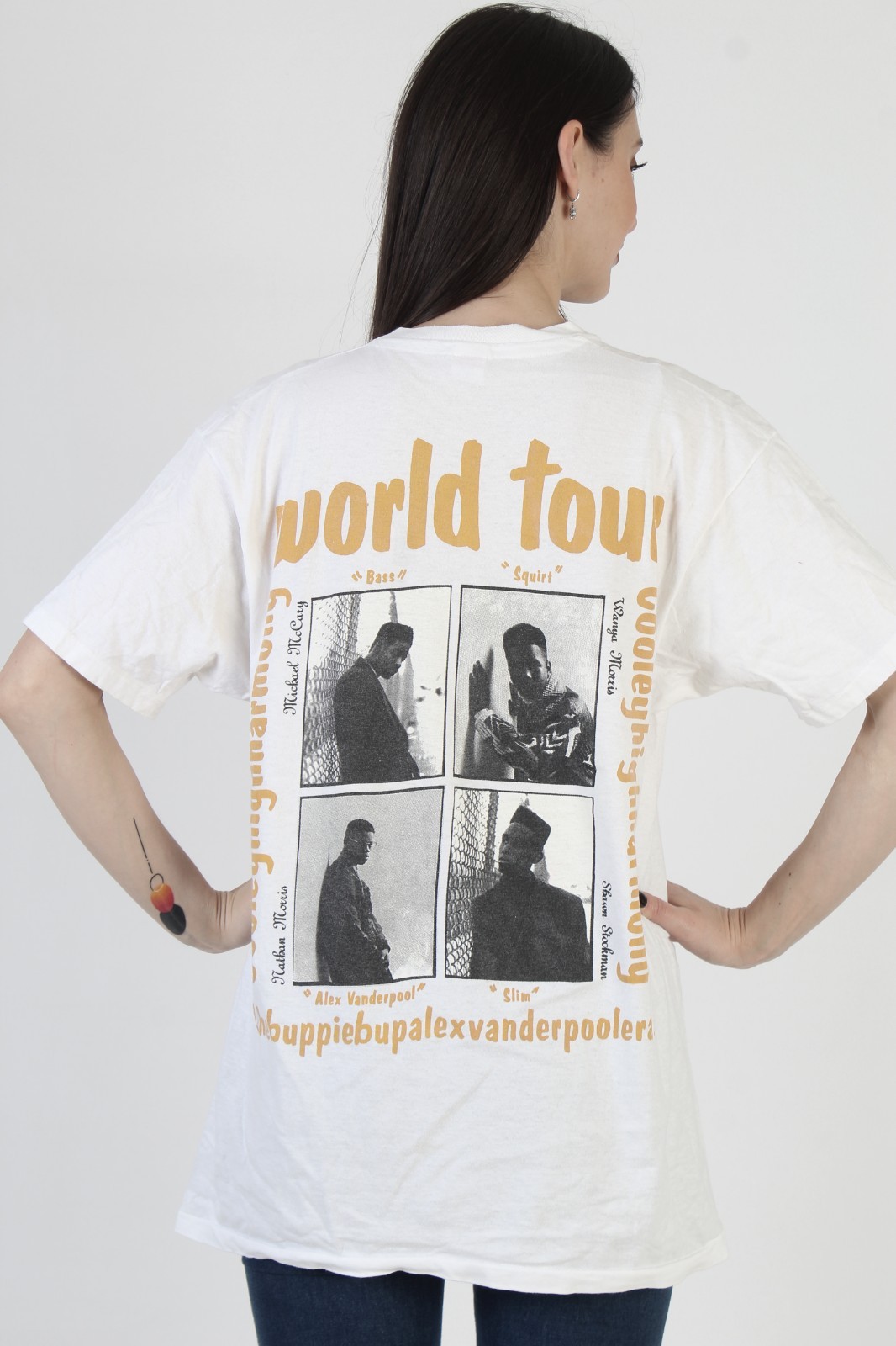 Vtg 1991 Boys To Men T-Shirt Double Sided R&B Rock Hanes Band Tour Tee XL