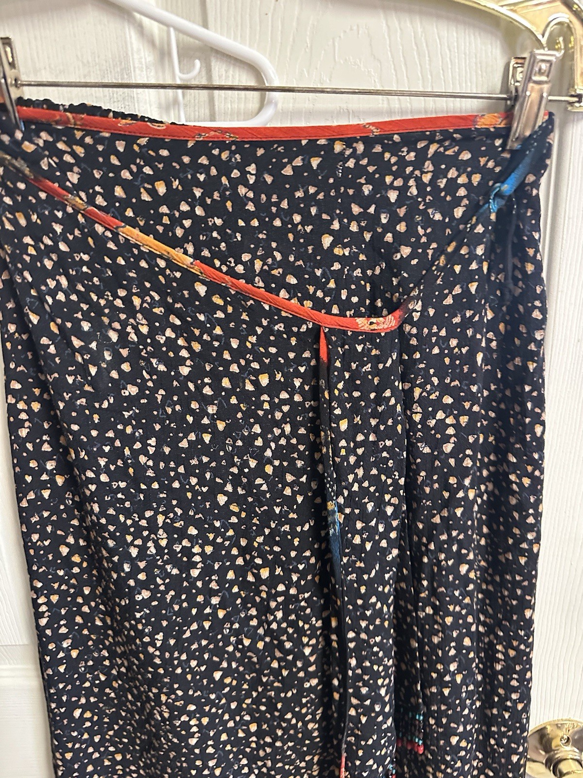 Vnt Carole Little Boho Hippy Wrap Skirt Set USA Made Sz 4 Sm/med Runs Large 70s