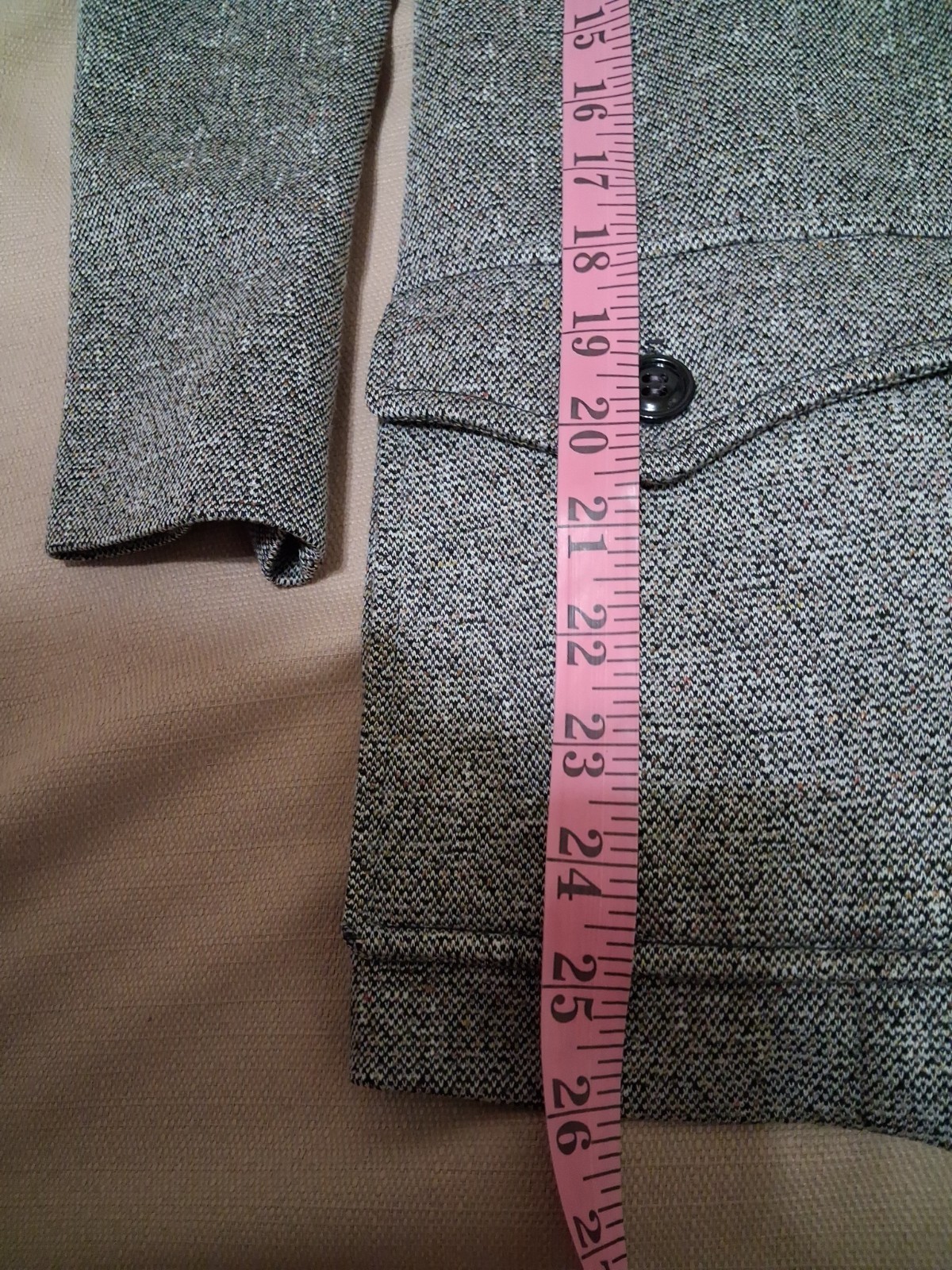 Bodin Knits Vintage Gray Tweed No Wrinkle 1970s Gray Tweed Suit Jacket
