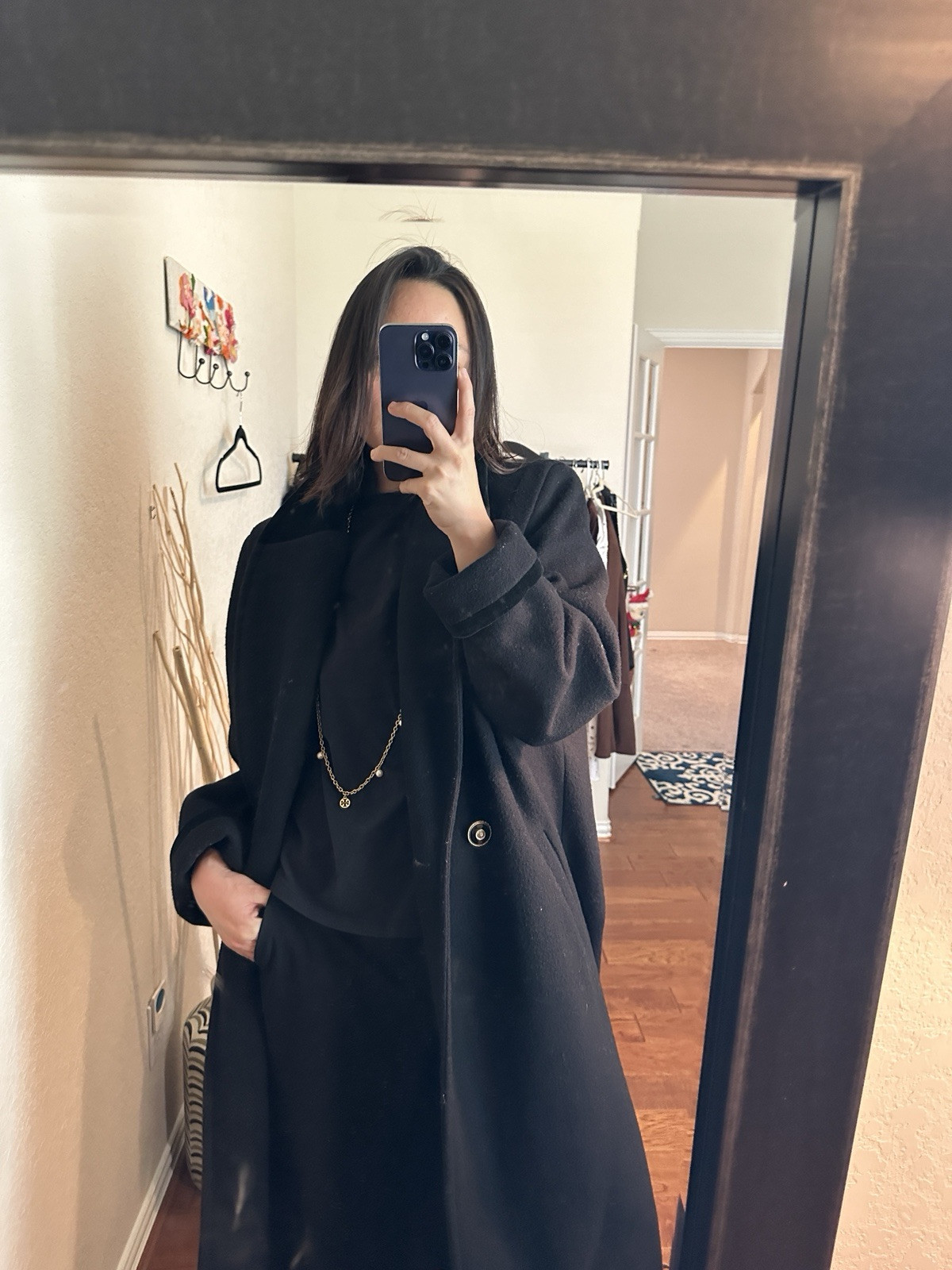Vintage oversized Black Coat