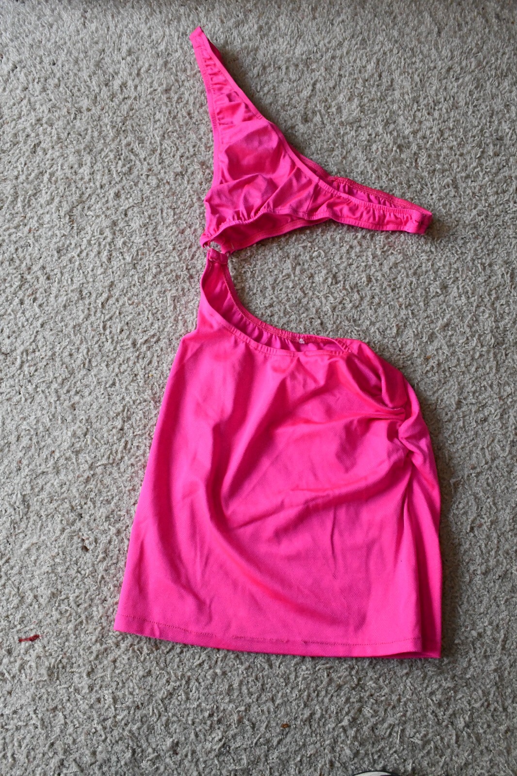VINTAGE 1990’S HOT PINK EXOTIC DANCER STRIPPER DRESS SMALL MEDIUM