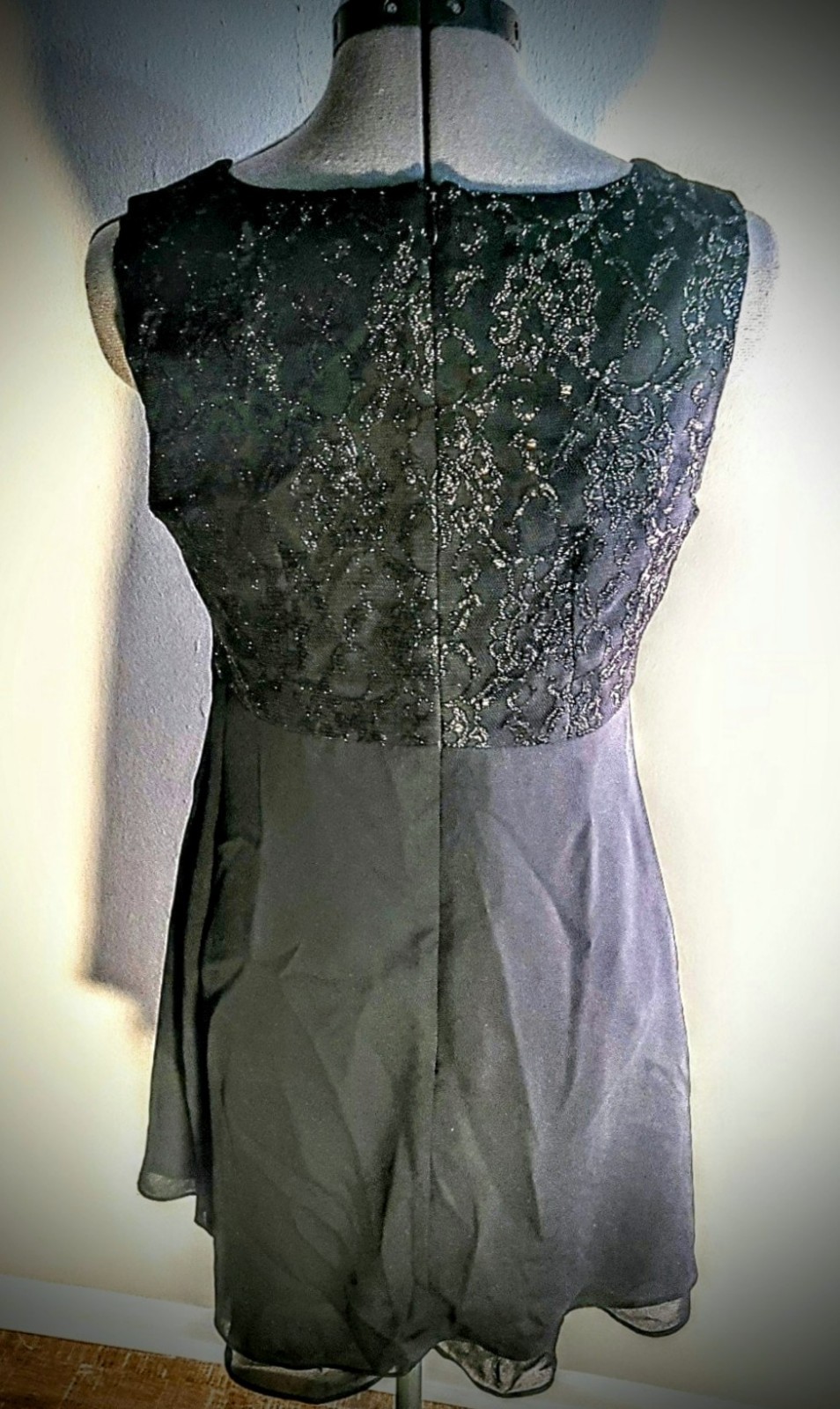 Vintage C.D.C. Black Lace Party/Mini Dress Size 8