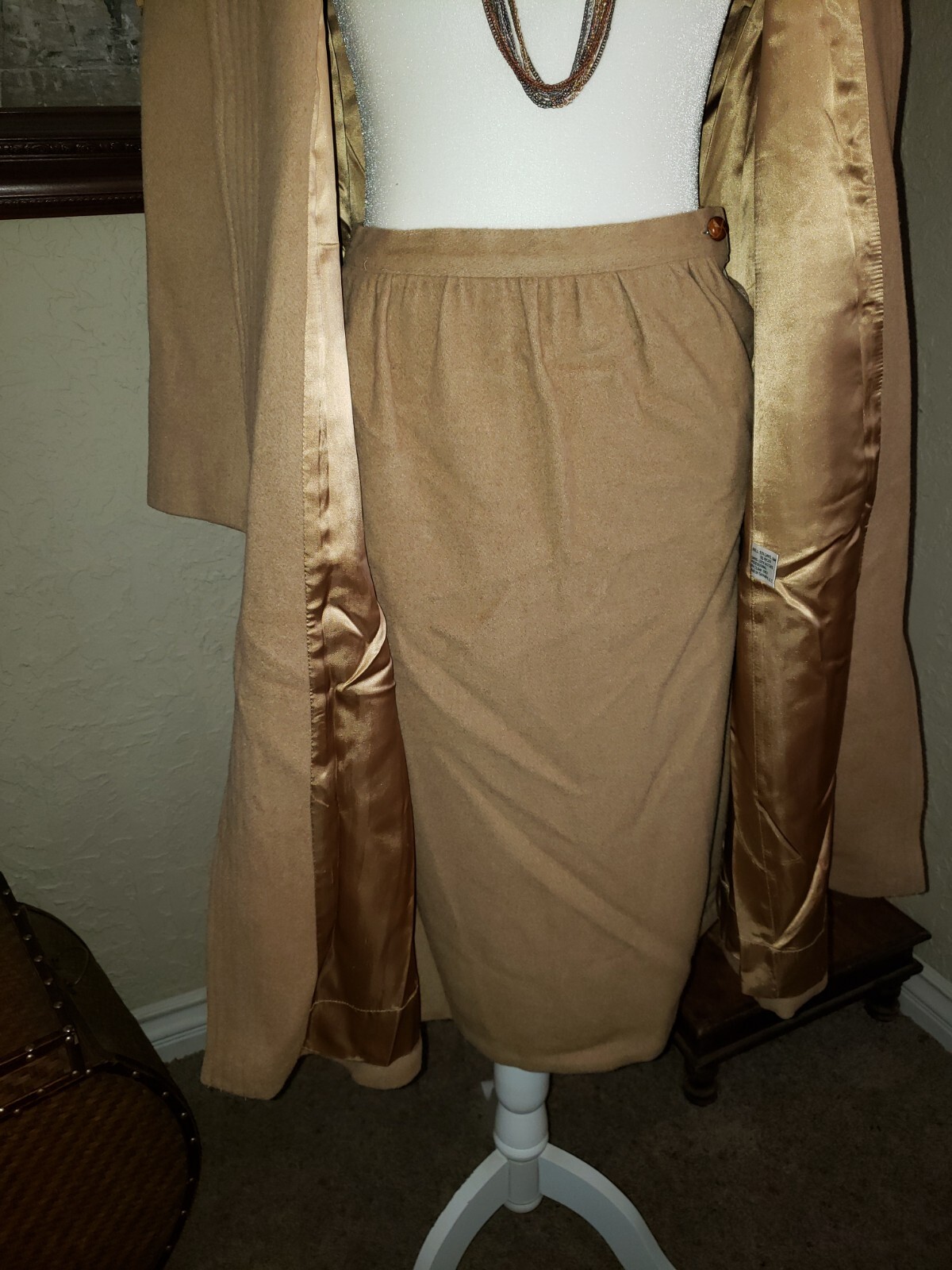 Vintage Coat and Skirt set Camel Hair 40’s/50’s