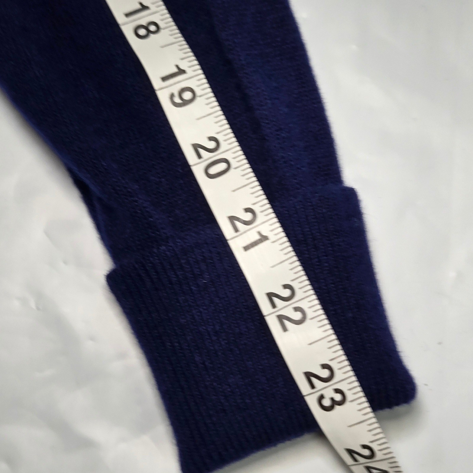 Vtg Barrie for Marty Sullivan Navy Blue 100% Lambswool Cardigan Made in Scotland