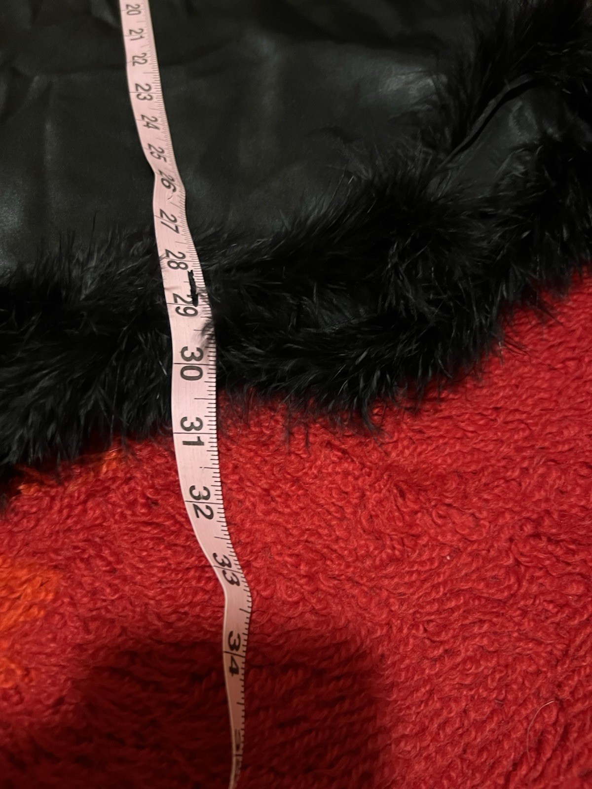 Vtg Gilligan & OMalley Gold Label Gloss Satin Faux Fur Trim Slip Dress Y2K Black
