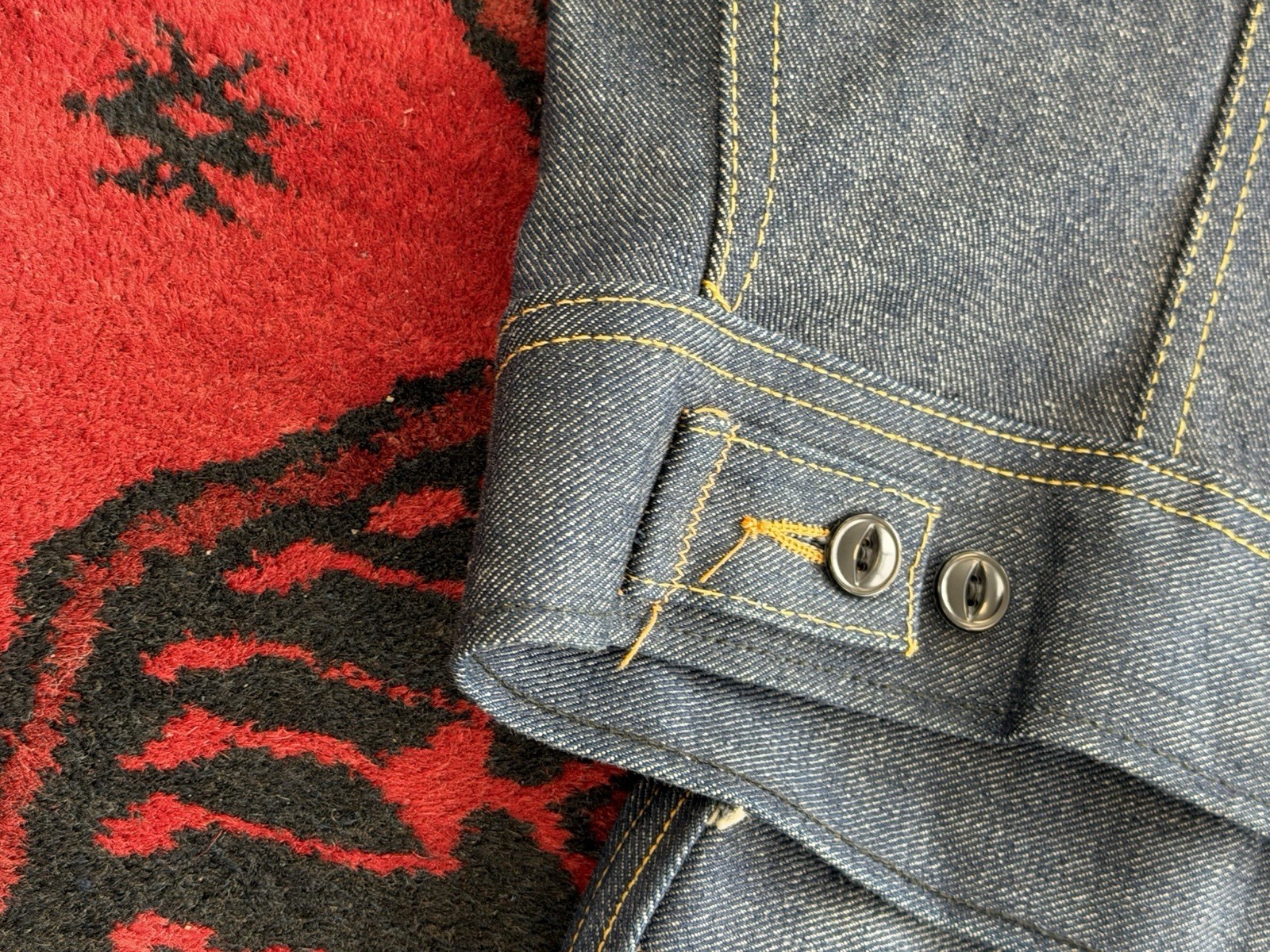 Lee Sanforized PATD-153438 Vintage 70s Raw Denim Suit :Janke & Pants M.USA Size:M