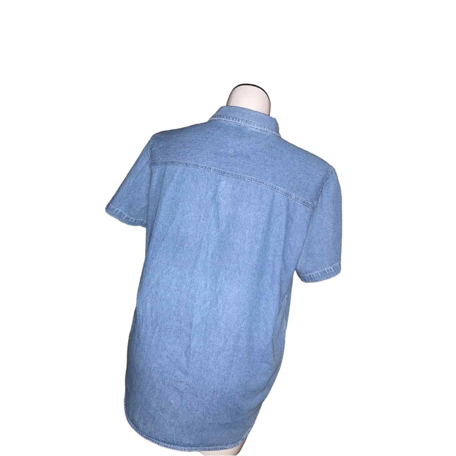 Just My Size Denim Vintage Cottage Core Shirt, Size 14W/16W