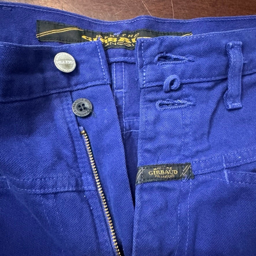 Marithe Francois Girbaud Vintage Royal Blue Denim Shorts Women 16 High Waist 90s