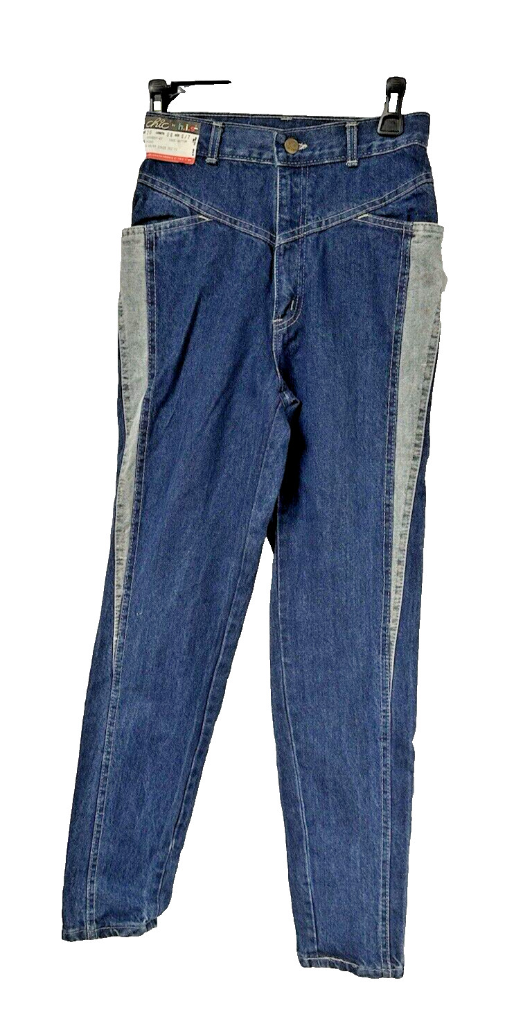 Sunset Blues Women’s Jeans Waist 26″ High Rise Slim Fit Two Tone 28.5″ Inseam