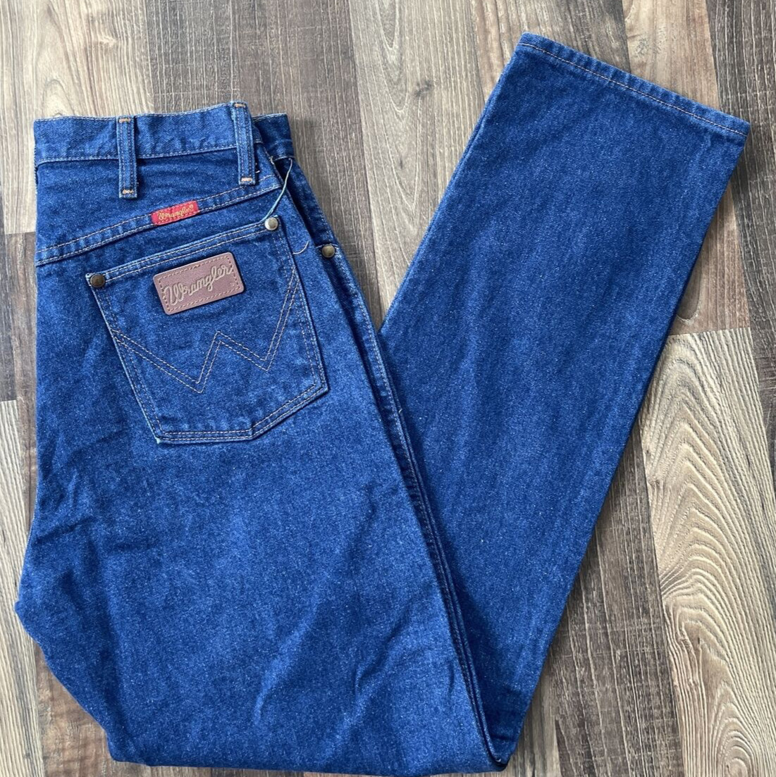 Wrangler Western Jeans Blue Label size 11 x 30 actual (W28 L29) Made in USA