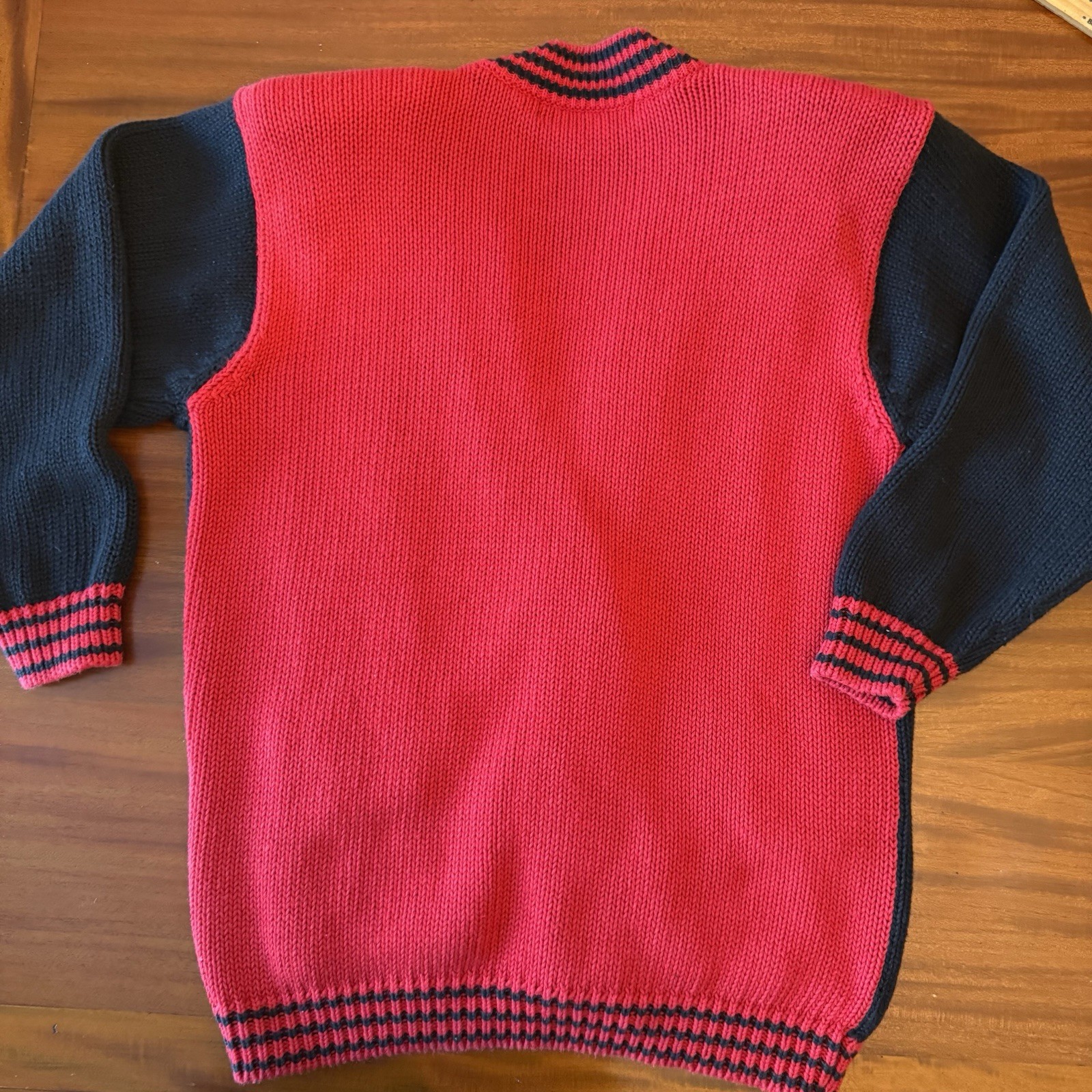I.B. Diffusion Women’s Small Cardigan Sweater Lot of 2 Vintage 1993 Red Blue