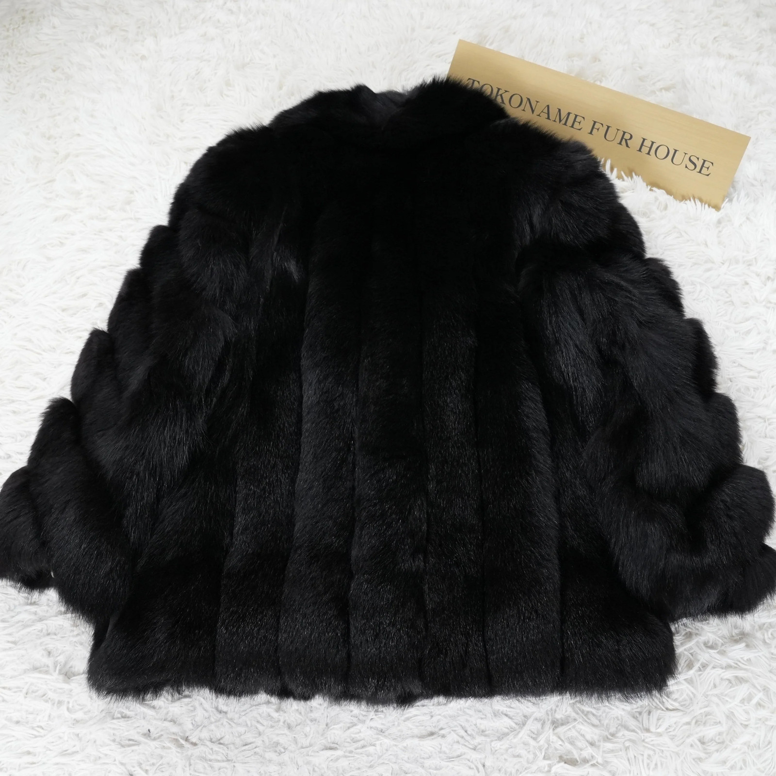 SAGA ROYAL FOX Black Dyed Coat – Genuine Vintage Fur From Japan