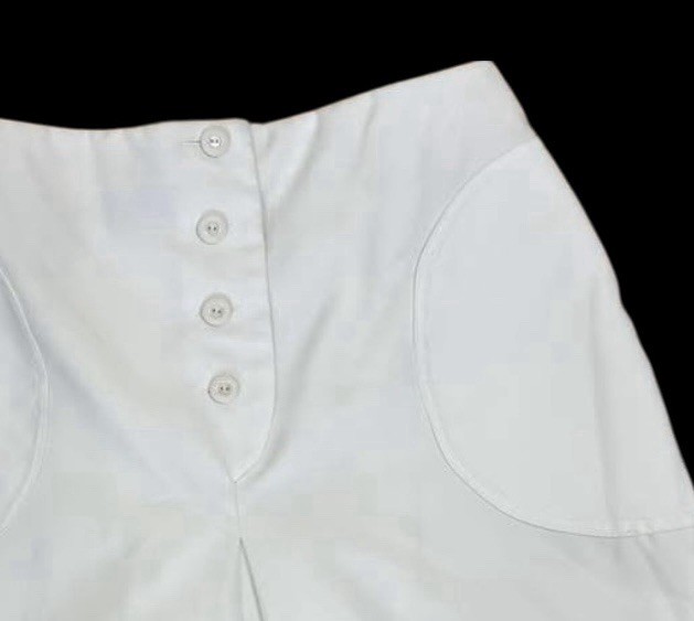 Vintage Girl Tall White Polyester Shorts Size 9/10 27” Waist
