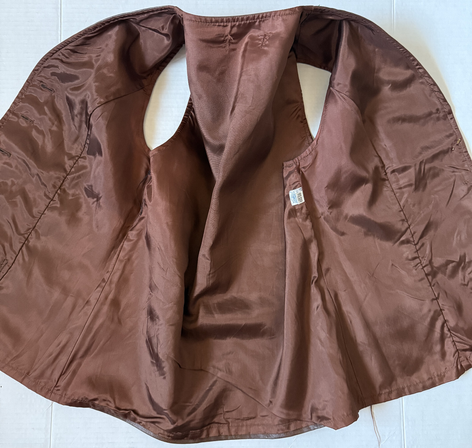 Vintage ILGWU INT LADIES GARMENT WORKERS UNION – Women’s Leather Vest – Small