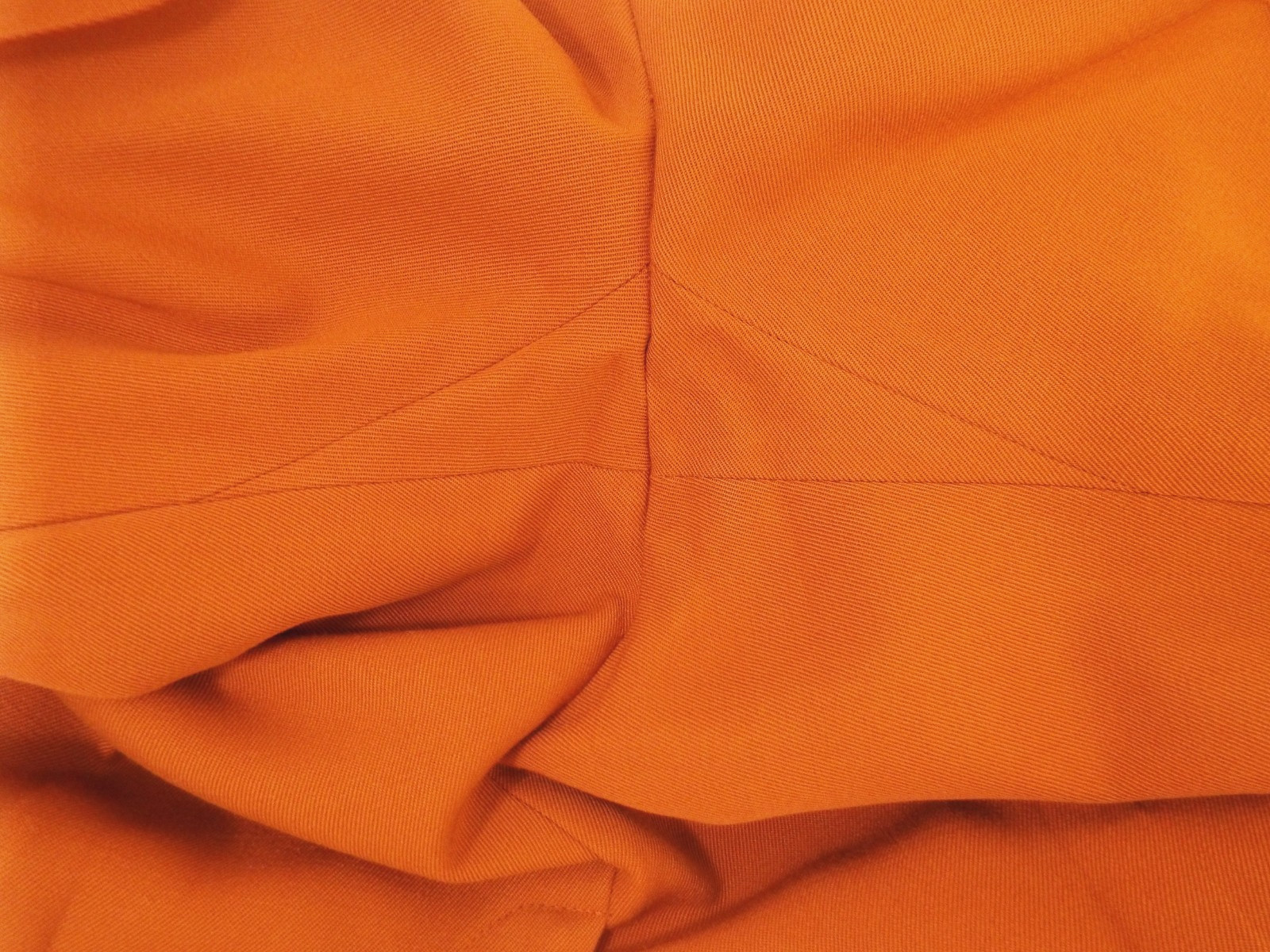 VTG 1970s Yves Saint Laurent Rive Gauche Rust Brown Wool Pants Wide Trousers YSL