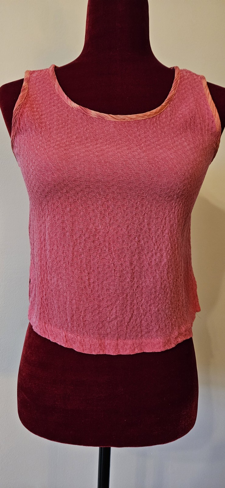 Vintage 80s Petite Small Nancy Bolen City Girl Set Tank Pants Jacket Pink Orange