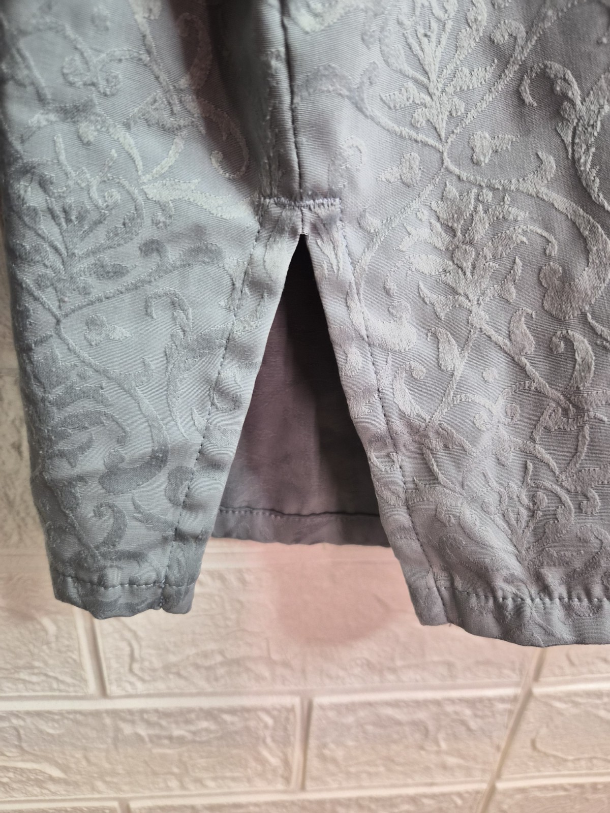 VTG Koret unique button Blouse Golden girls Tiffany Blue Floral Classic Siz M