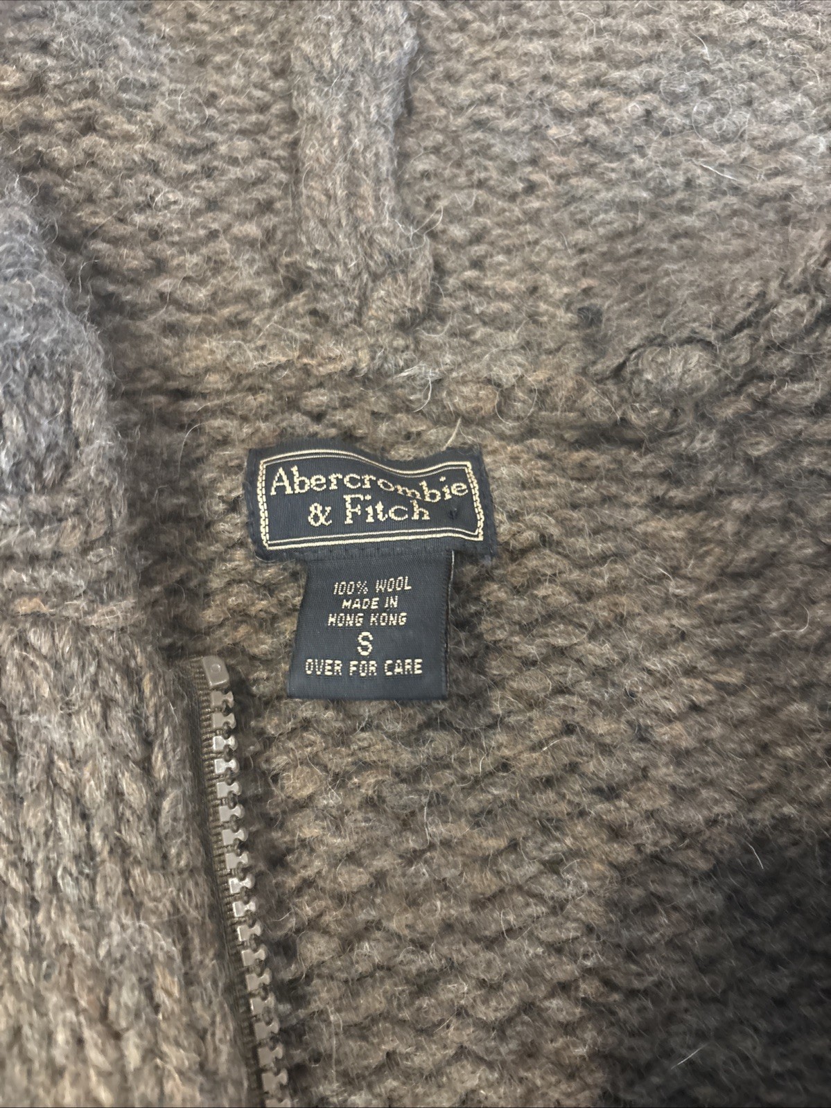VTG Abercombie 90s Y2K Preppy Acadamia Sweater S 100% Wool Bella Swan Elena Gilb