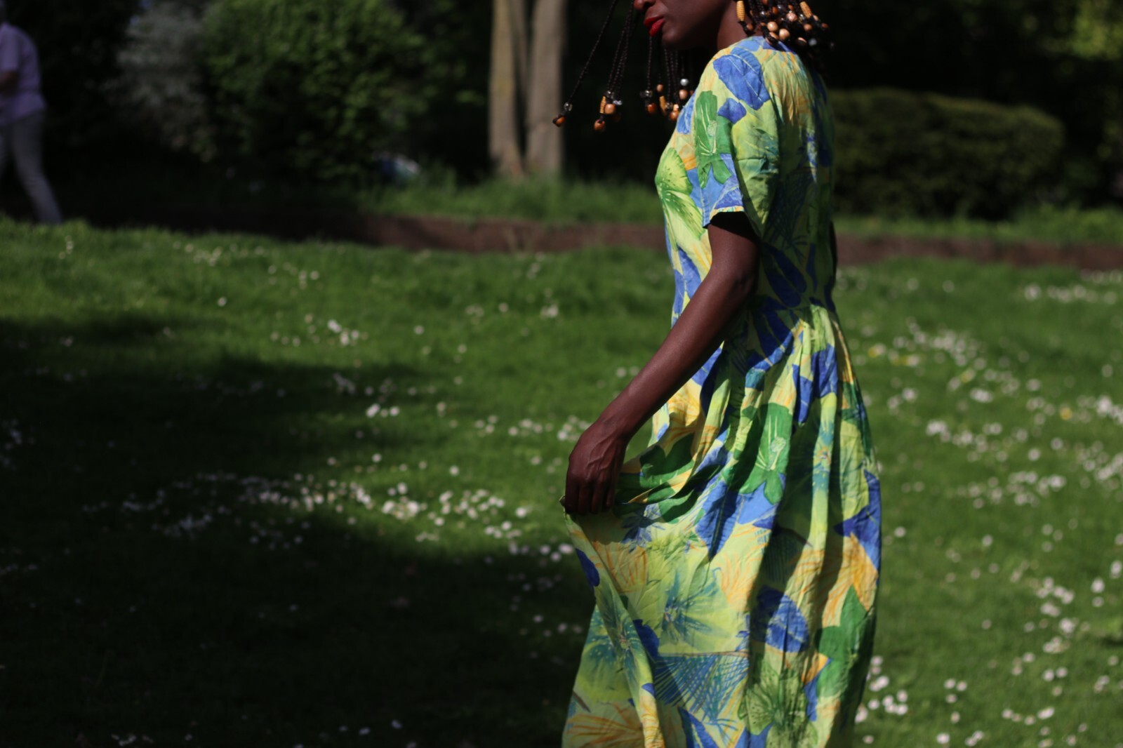 Vintage Floral Summer Dress – Size S-M TRUE VINTAGE 70 80 90
