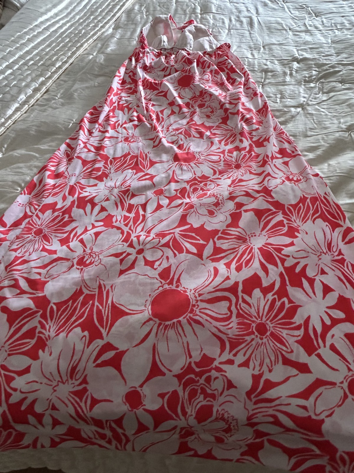 VINTAGE KAHALA HAWAIIAN MAXI HALTER DRESS 70’S-80’S SIZE SMALL
