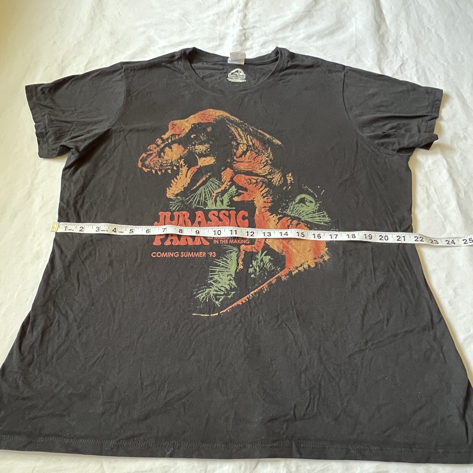 Vintage Rap Attack Jurassic Park Shirt Women’s XXL Movie Promo Tee 90s 1993