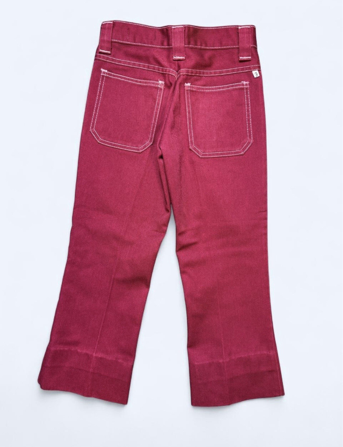 Vintage 1970’s/80’s Farah Double Front Pocket Pink Panther Patch Pants Size 10