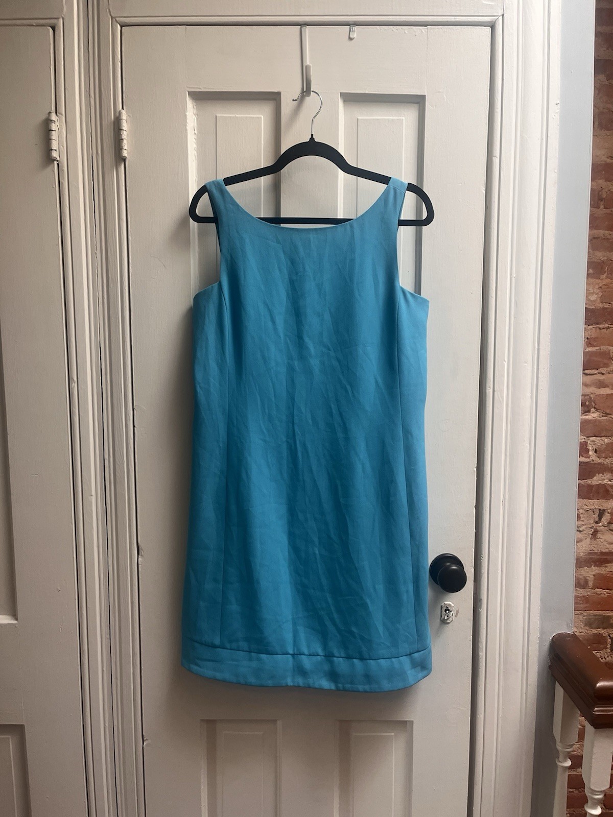 90s Dress Harvé Benard by Bernard Holtzman 100% polyester blue dress
