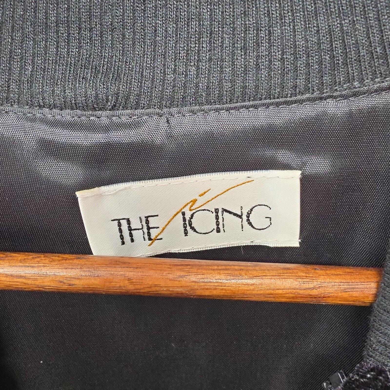 The Icing Vintage Black Bomber Jacket