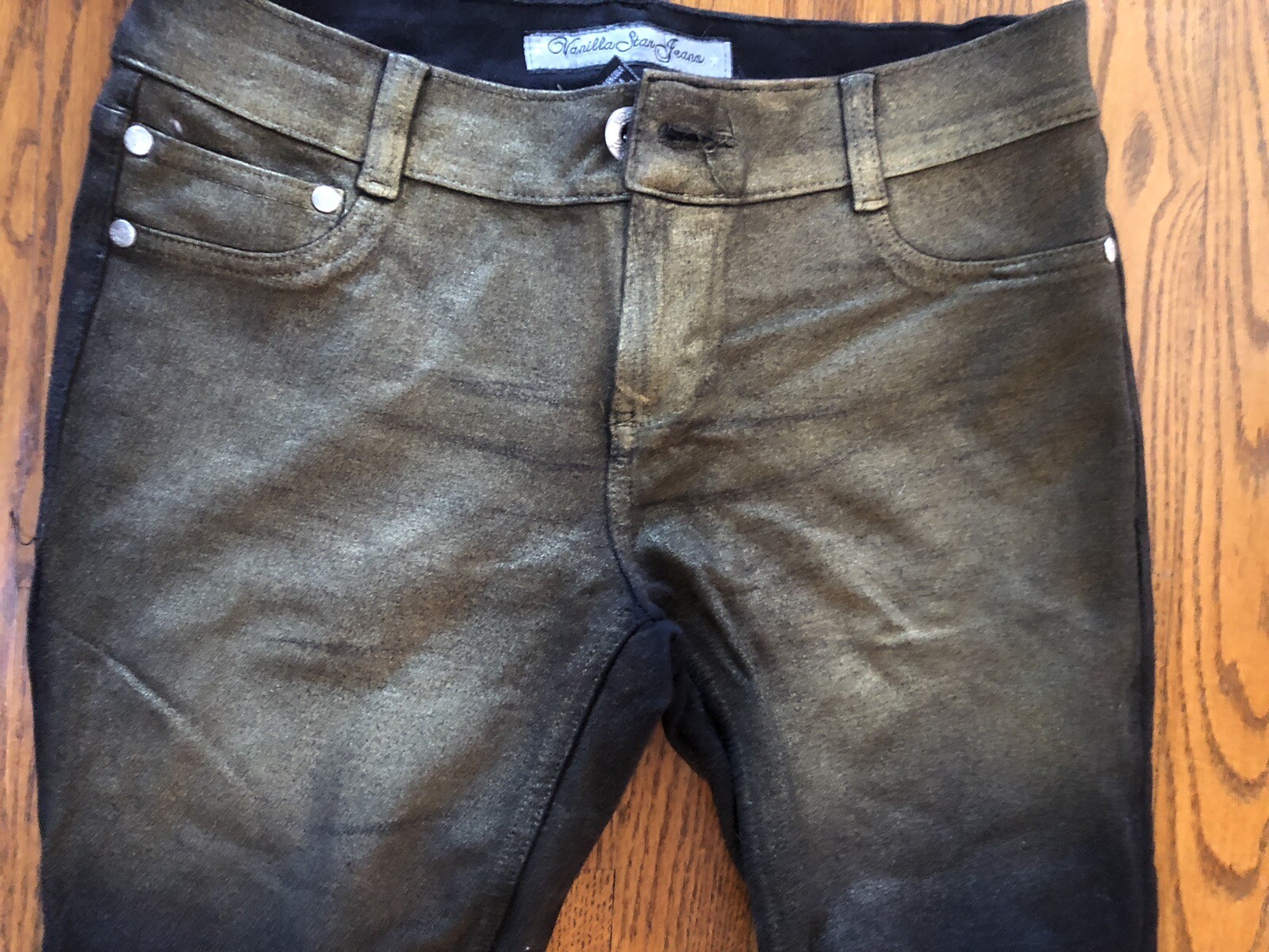 Vintage Vanilla Star Bronze Tinted Front Jeans Size L 30/30
