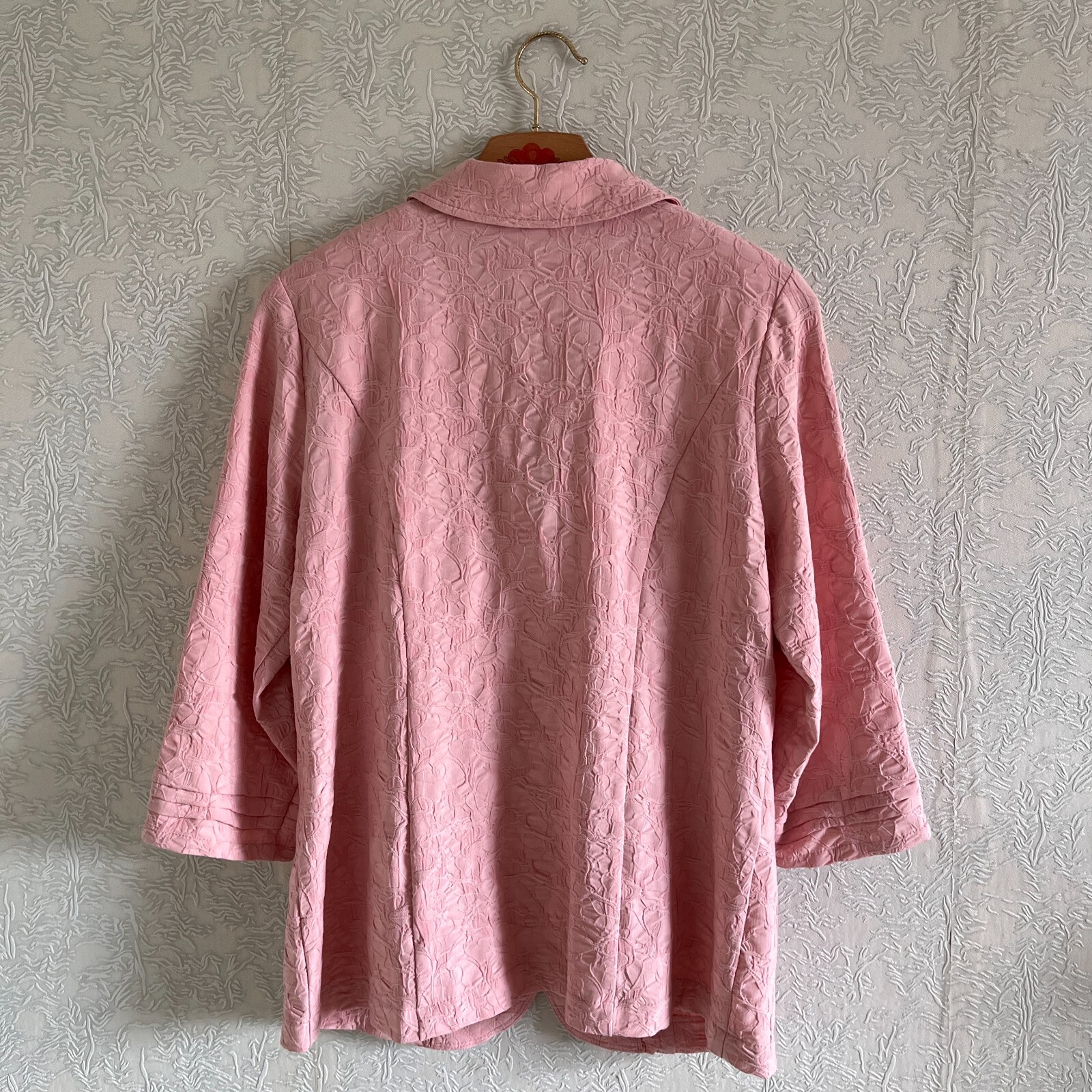 Rare Vintage Fair Lady Pink Womans Germany 3/4 Sleeve Jacket Size M