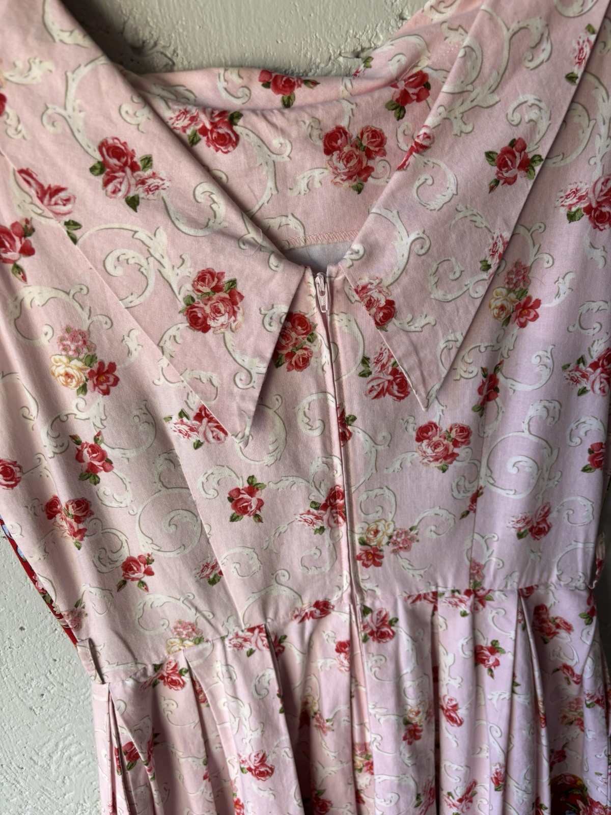Bernie Dexter Women’s XL Dress Pin Up Fit Flare Renaissance Romance Manor Print