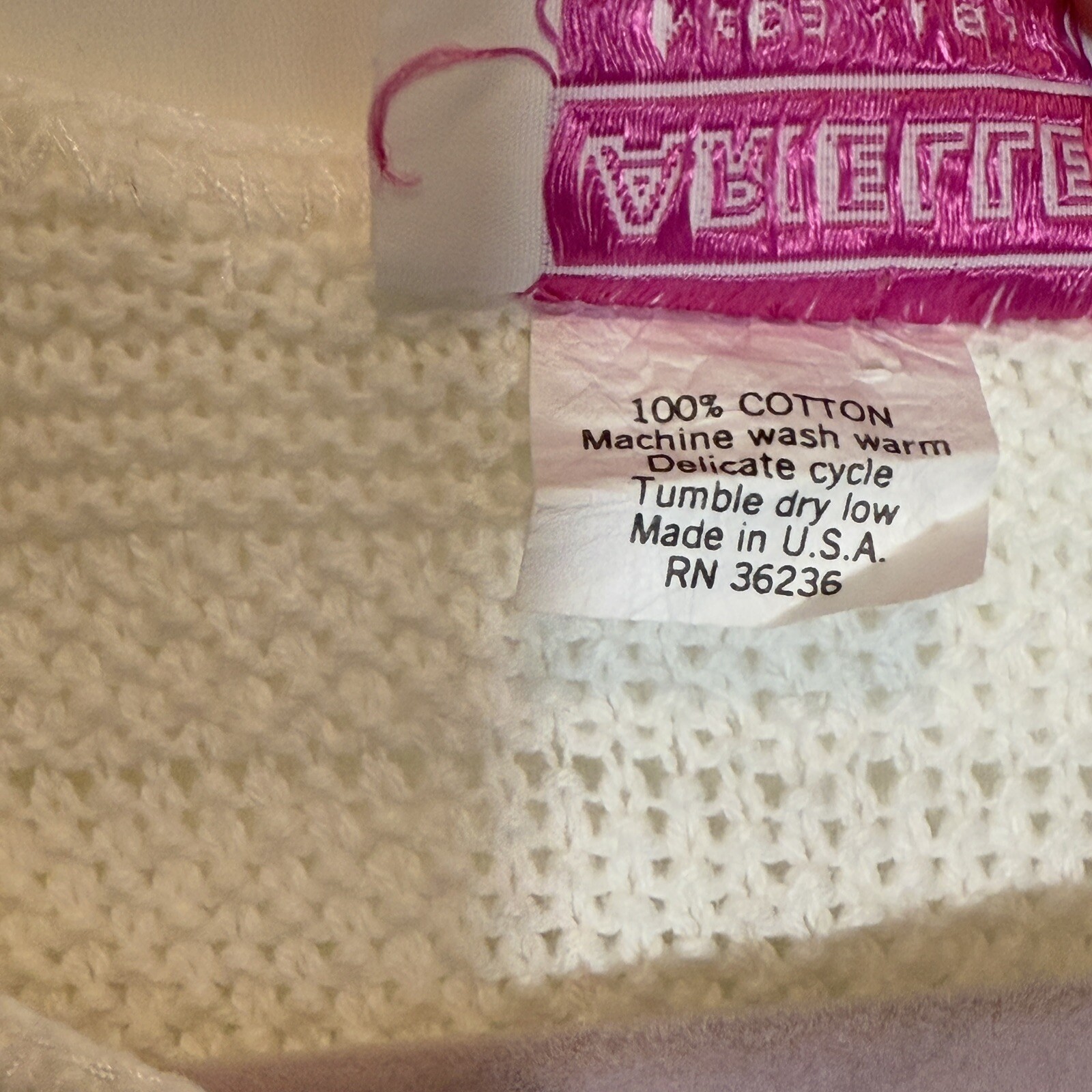 Vintage 70s Arielle Shortsleeve Cotton Open-knit Sweater