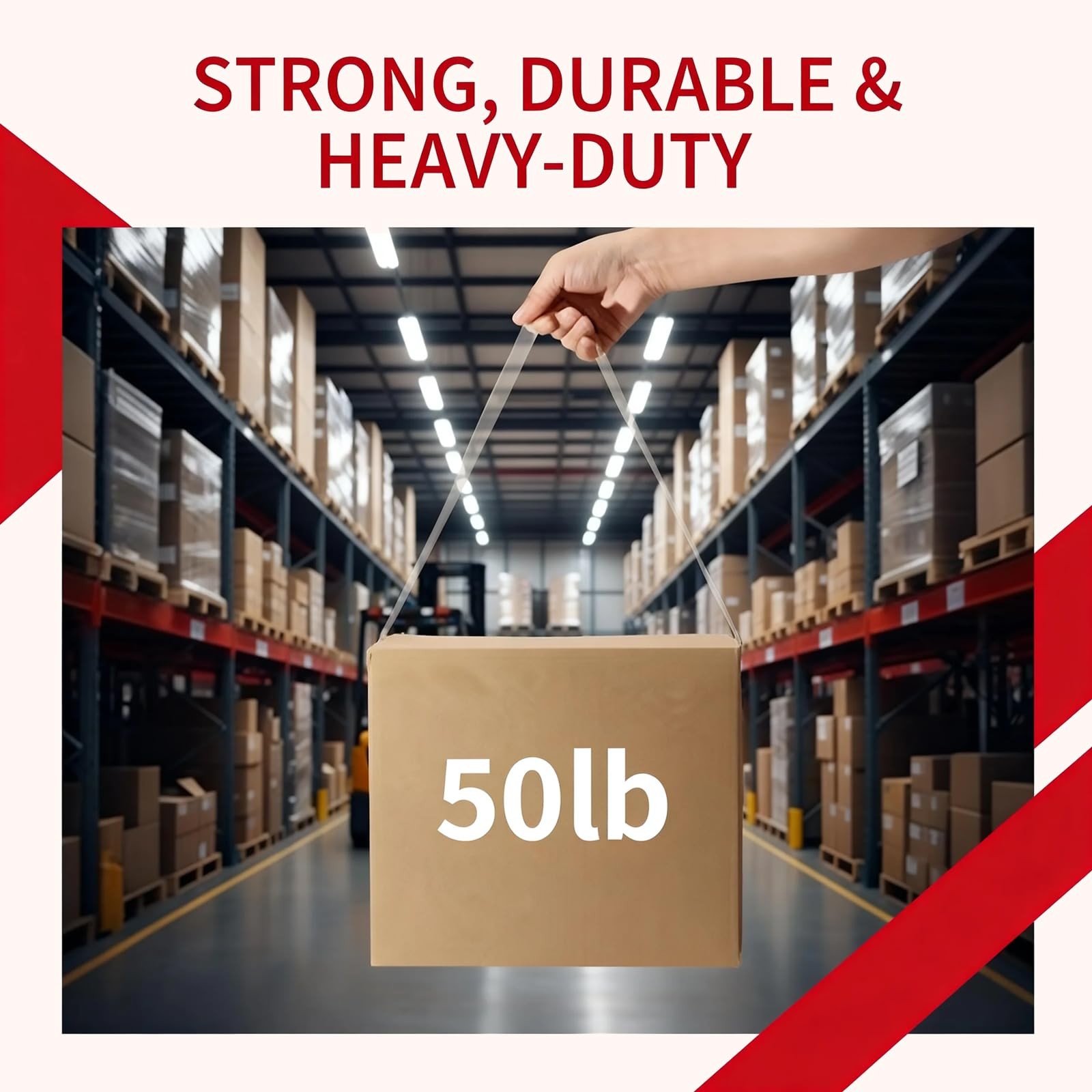 Scowyking Heavy Duty Packing Tape 36 Rolls, Total 2448Y, Clear, 2.7 mil, 2 inch