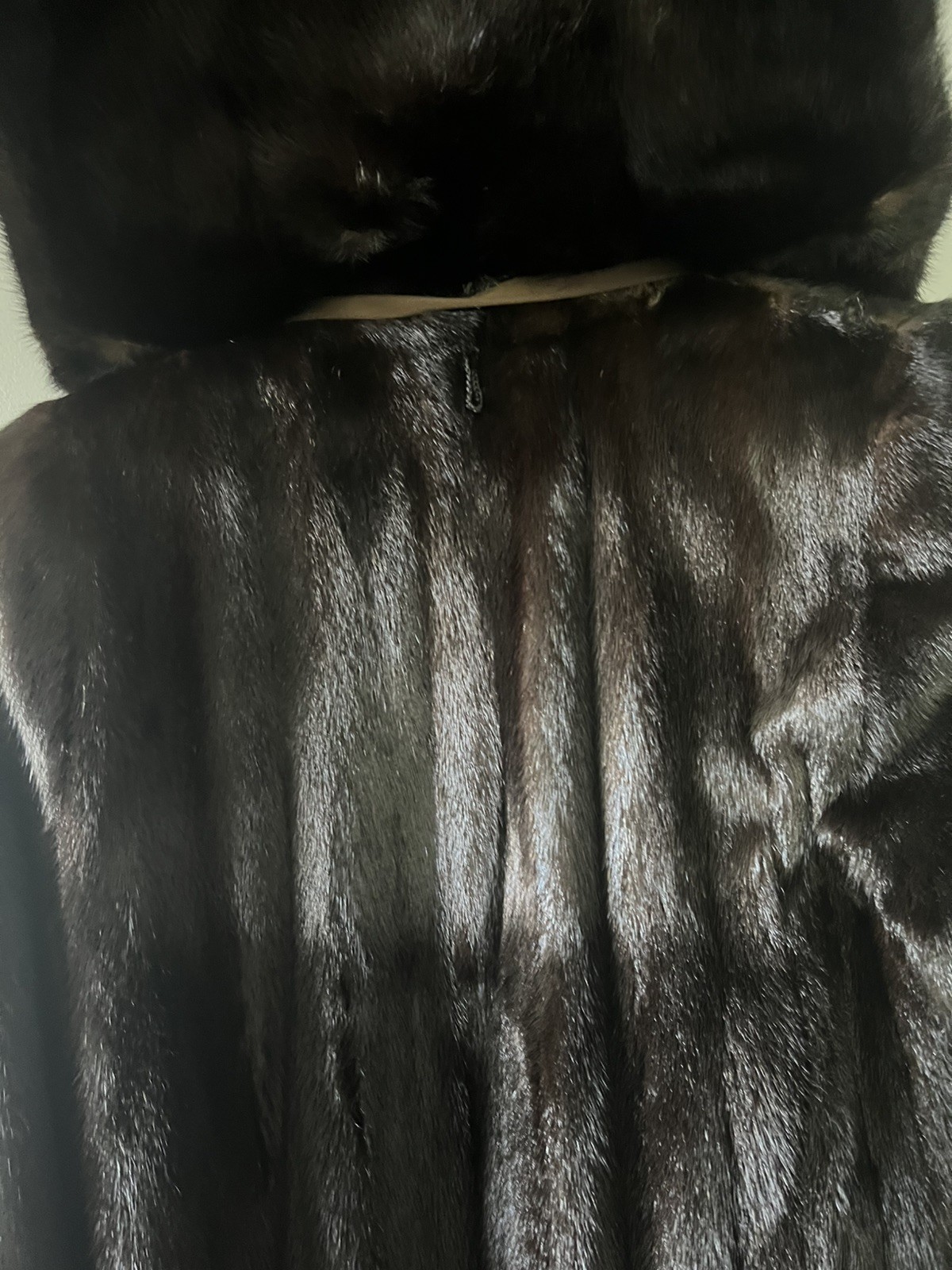 VTG Mink Fur Long Full Length Coat Custom Womens Brown/Demi Sailor/Nautical READ