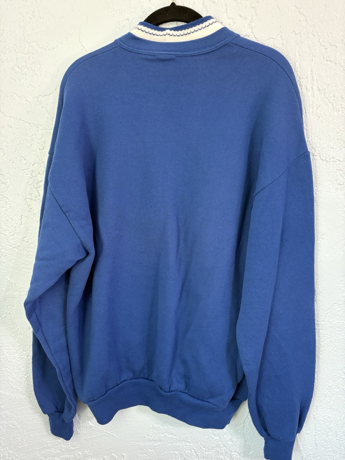 Vintage Morning Sun 90s Streetwear Women XL Farmhouse Flower Sweatshirt Blue USA