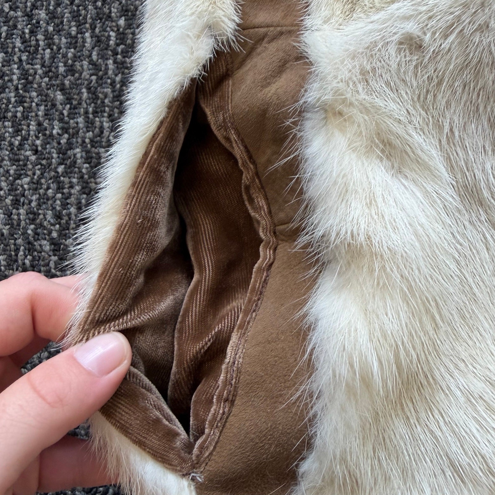 Vintage I. Rubin Beverly Hills Belted Women’s Trench Coat Mink Fur & Suede *READ