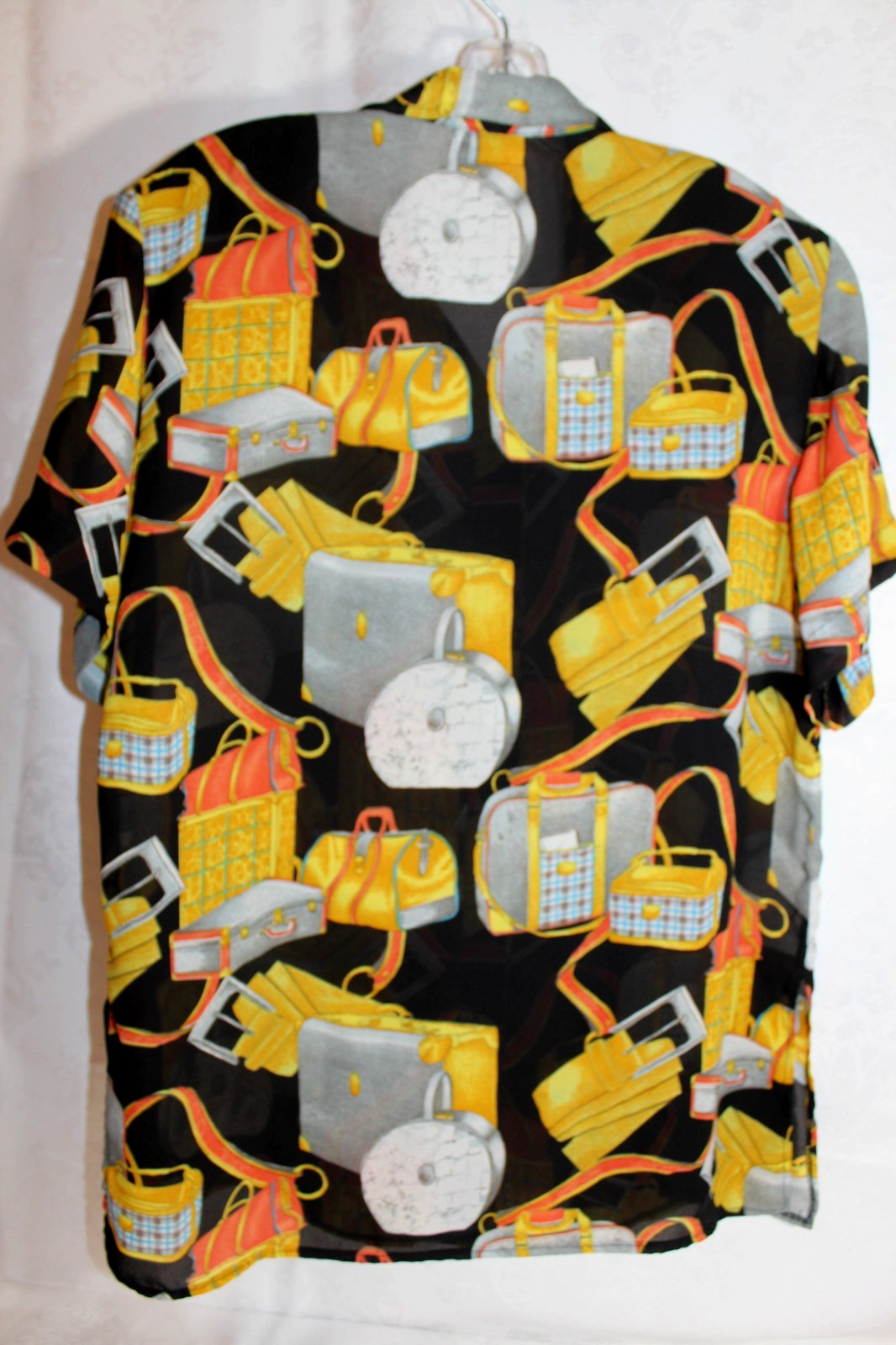Vintage Denitza Rousse Silk Top Womens Fits Size XL (Italian Size 48) Excellent