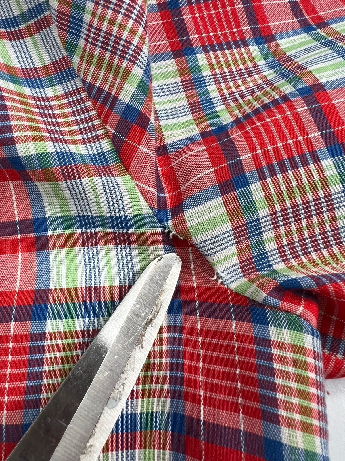 VTG Plaid Shift Dress Preppy Classic Button Bow Neckline Magnolia Shoppe Sz Med