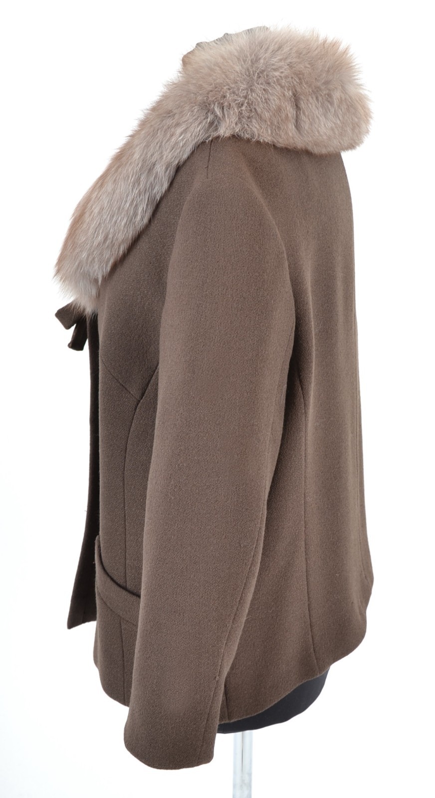A3963 Vintage Ladies Short Jacket With Real Fox Collar 50s 60s