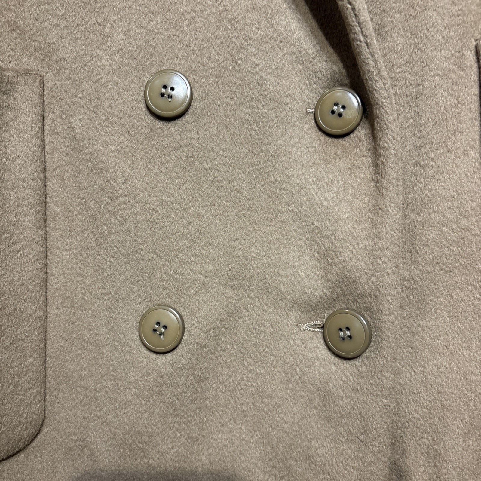 VTG Harve Morton Bernard Long Wool Heavy Shawl Collar Women Coat USA Brown NWT