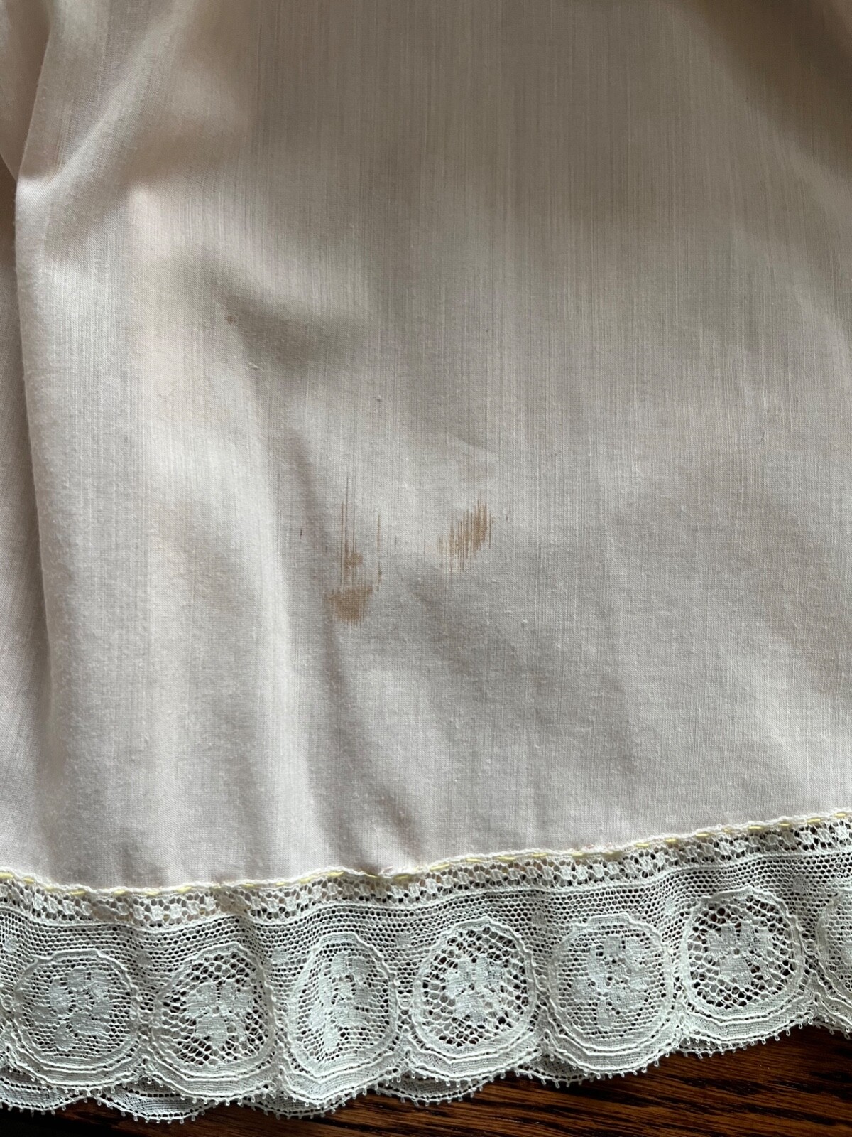 VTG Best & Co Fifth Ave New York Pale Pink W/Lace Slip Nightgown Sz. Small 32