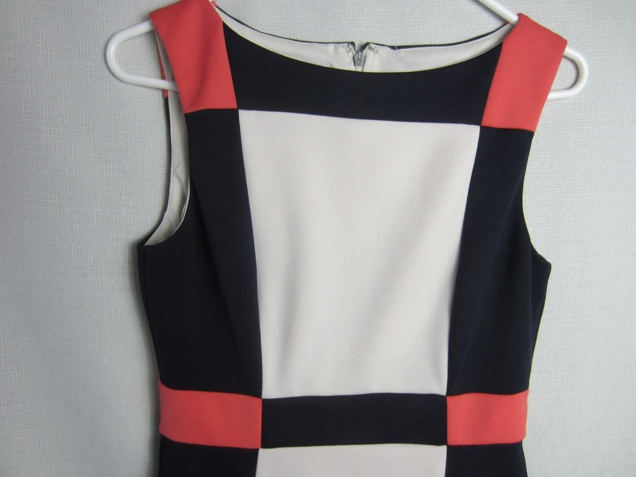 Vintage Mod Dress Maggie London Geometric Shift Size 6 Retro