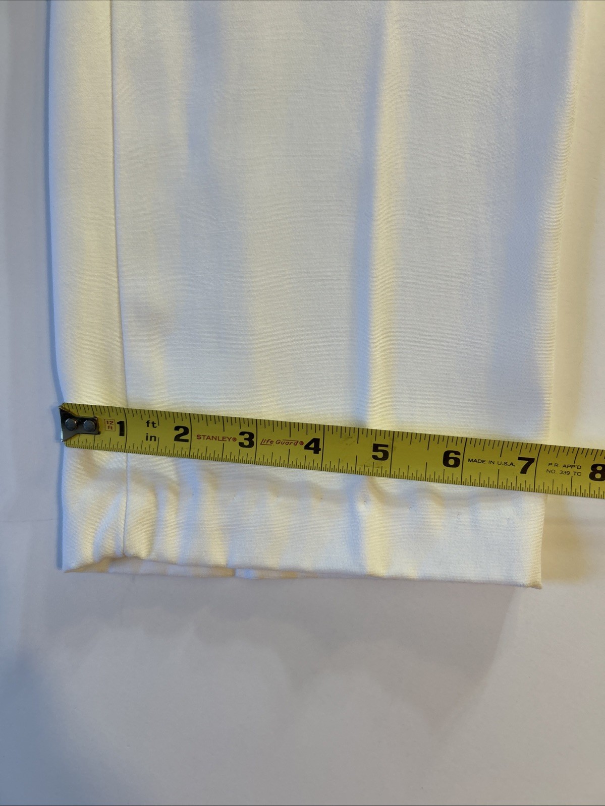 Vintage Maren Pants Slacks White Nautical Gold Trim Women’s Med 80s 90s Glam