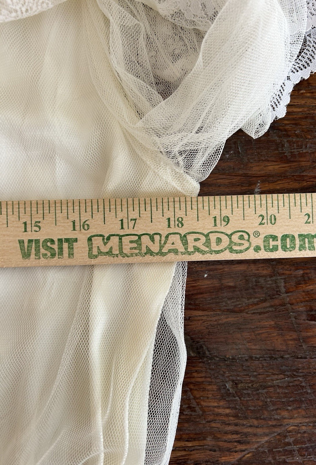 Vtg Gunne Sax Bridal Wedding Dress M/8 Ivory Tulle Lace Victorian Cottagecore
