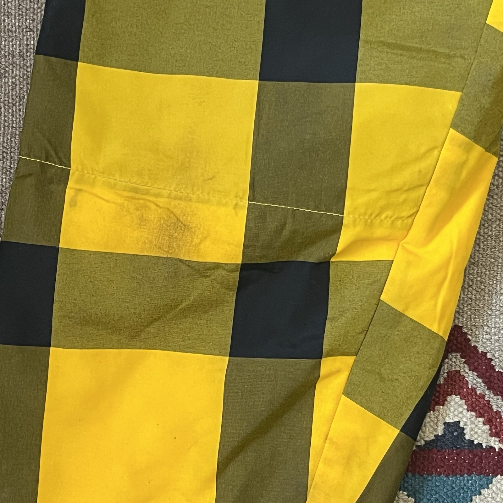 Vintage 50s JC Higgins Snow Winter Ski Pants Women’s 27×32 Yellow/Black Plaid