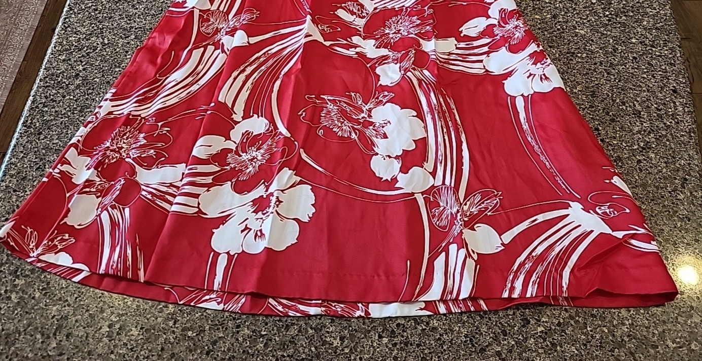 Nani of Hawaii Dress Red Hawaiian Floral Honeymoon Set w His shirt Vtg READ!!