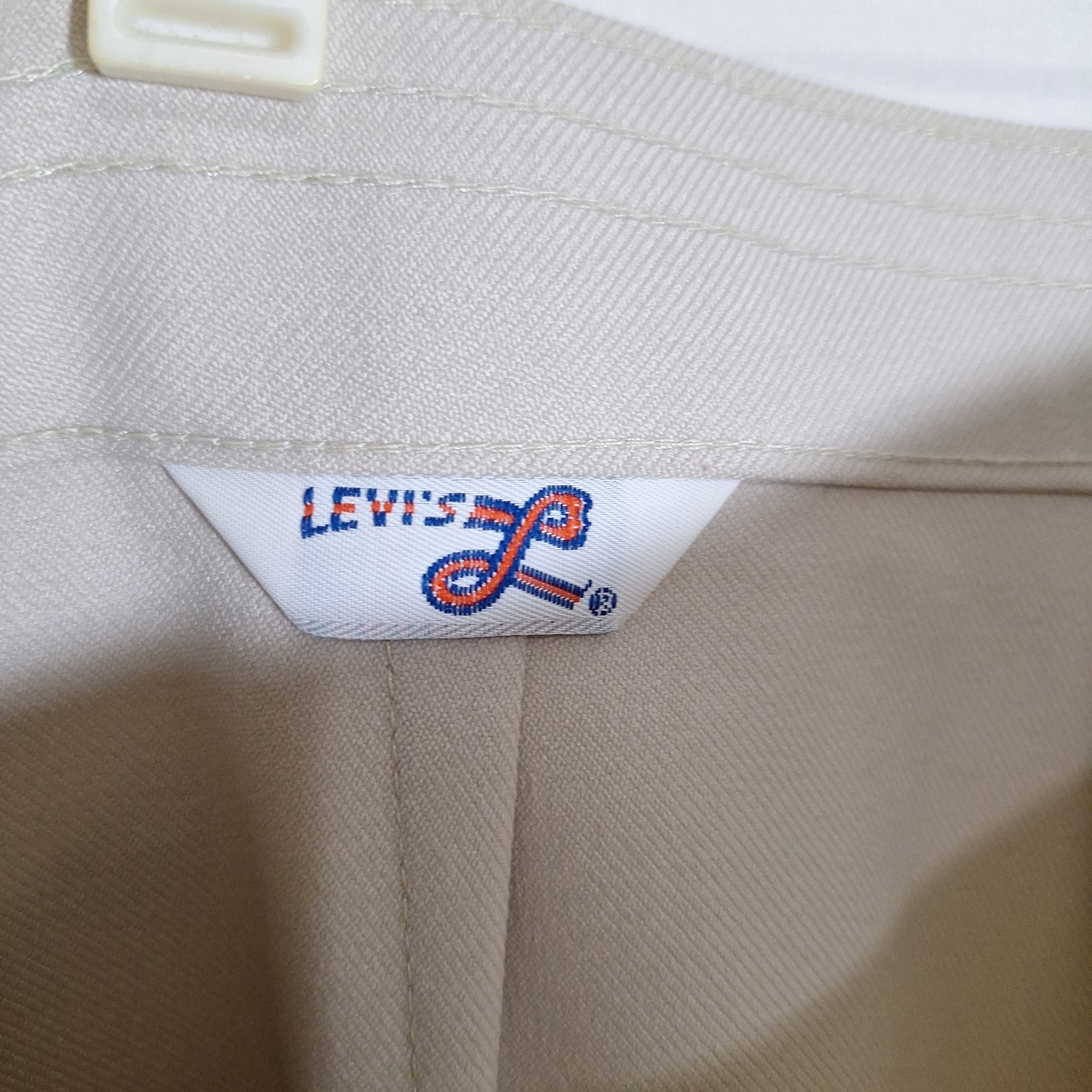 Vintage 70s Levis For Gals Wide Leg Pants High Rise Tan Khaki Trouser Sz 12 Long