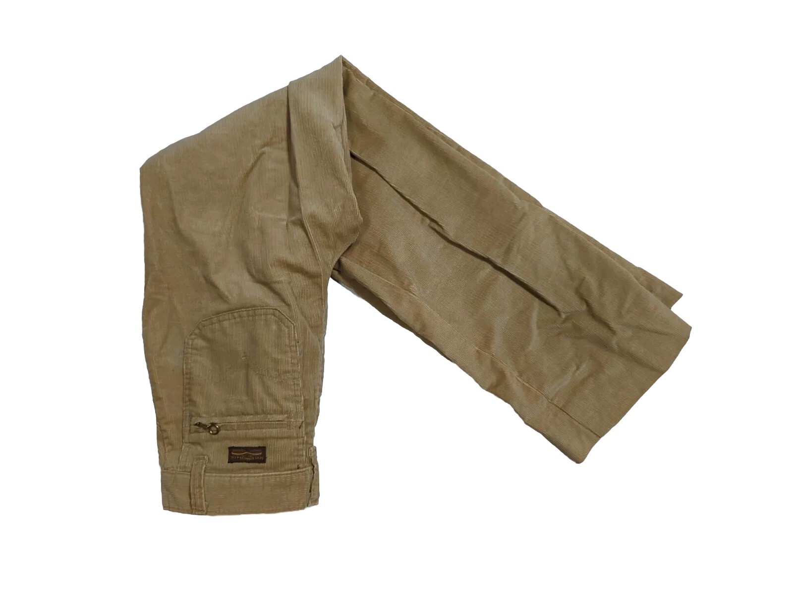 Vintage Levi’s Corduroy Pants Talon Beige 42 Zipper 25×29